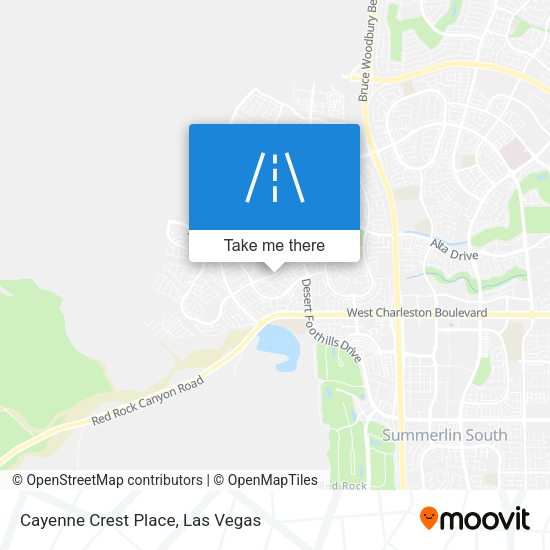 Cayenne Crest Place map