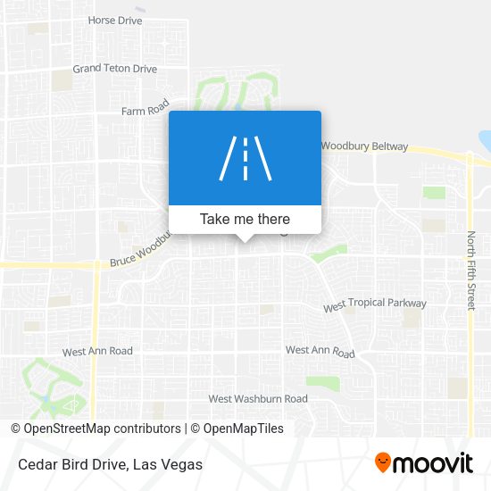 Cedar Bird Drive map