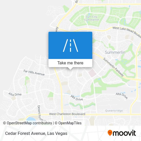 Mapa de Cedar Forest Avenue