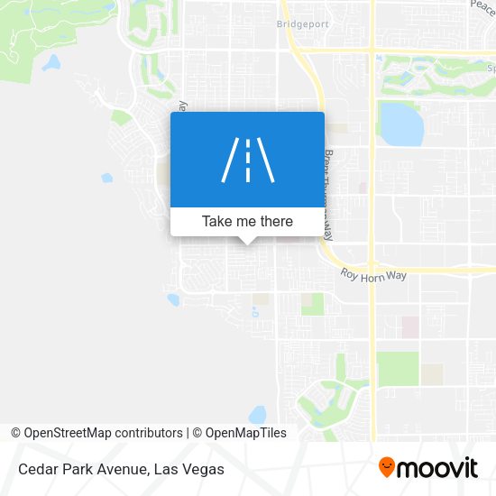 Cedar Park Avenue map