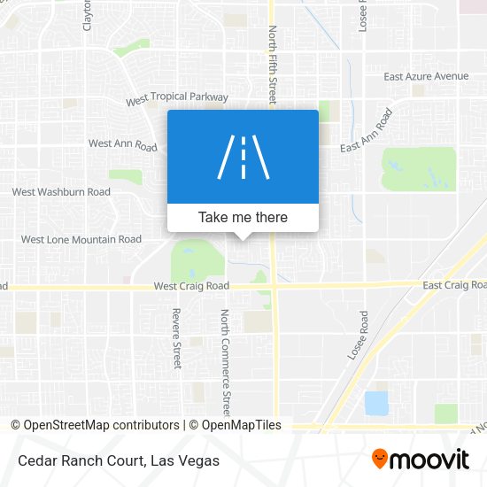 Cedar Ranch Court map