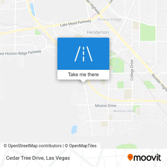 Cedar Tree Drive map