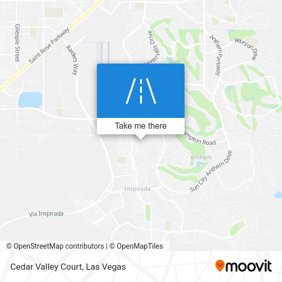 Mapa de Cedar Valley Court