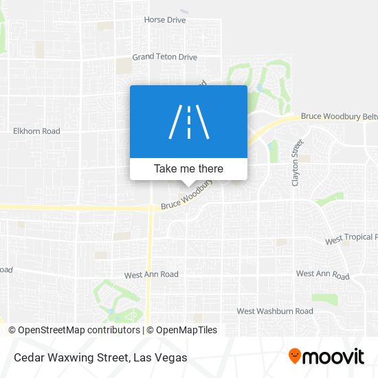 Cedar Waxwing Street map