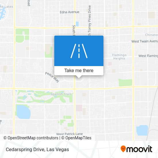 Cedarspring Drive map