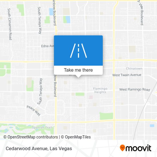 Cedarwood Avenue map