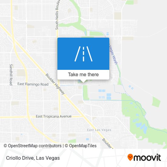 Criollo Drive map