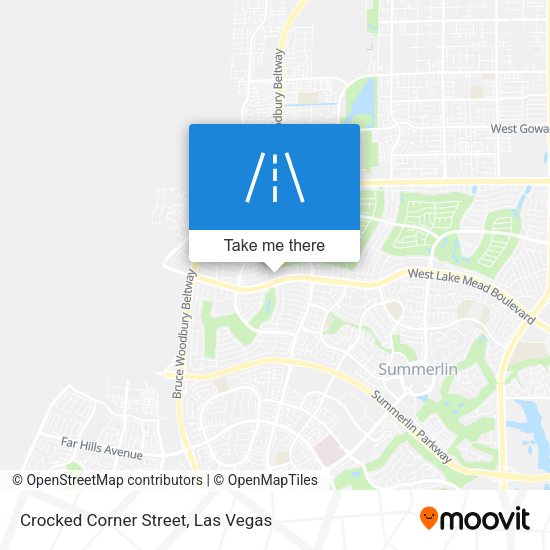 Crocked Corner Street map