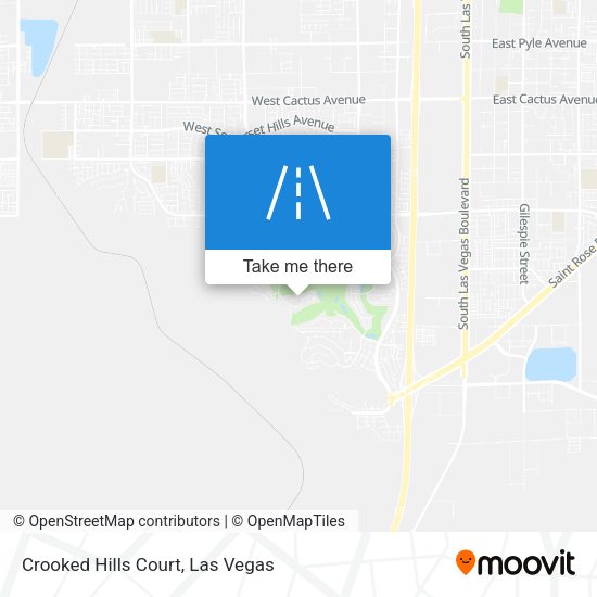 Crooked Hills Court map
