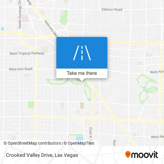 Crooked Valley Drive map