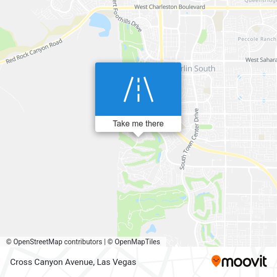 Cross Canyon Avenue map