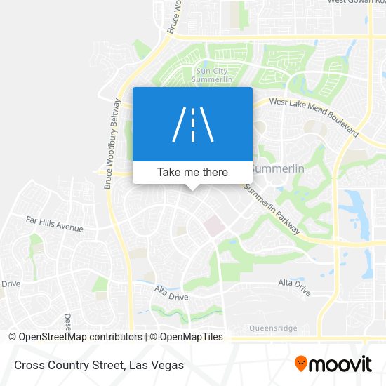 Cross Country Street map