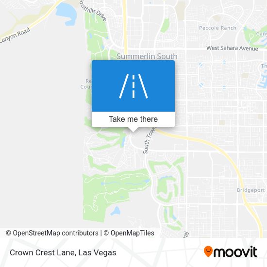 Mapa de Crown Crest Lane