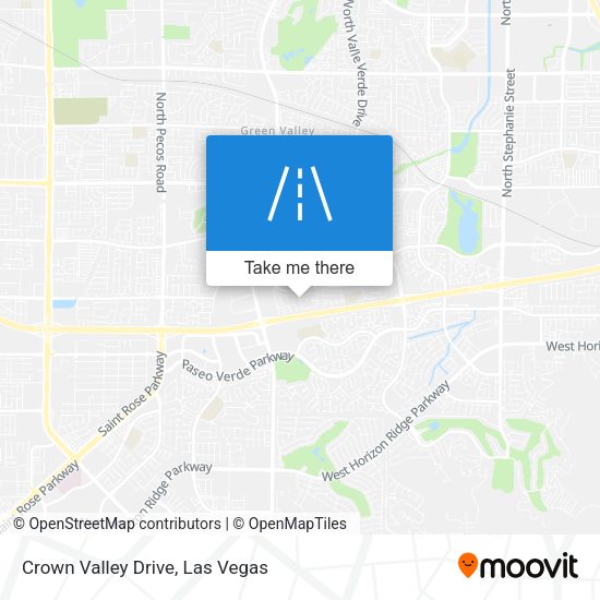 Mapa de Crown Valley Drive