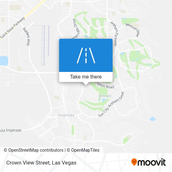 Mapa de Crown View Street