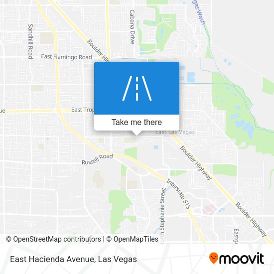 East Hacienda Avenue map