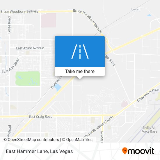 East Hammer Lane map