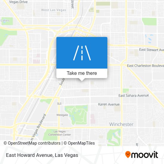 East Howard Avenue map
