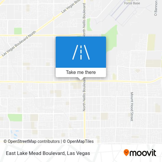 Mapa de East Lake Mead Boulevard