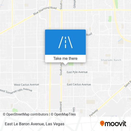 Mapa de East Le Baron Avenue