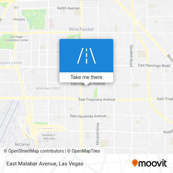 East Malabar Avenue map