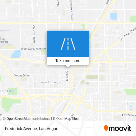 Frederick Avenue map