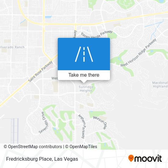 Mapa de Fredricksburg Place