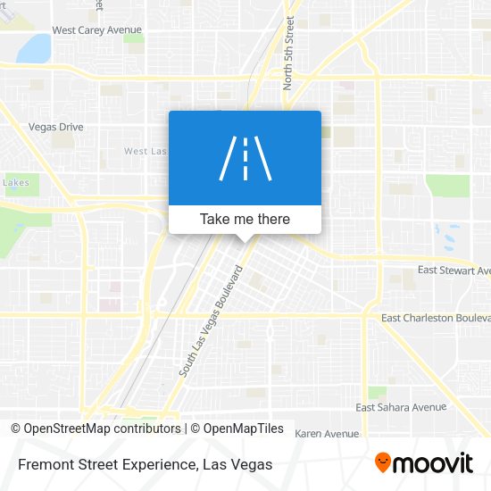 Fremont Street Experience map