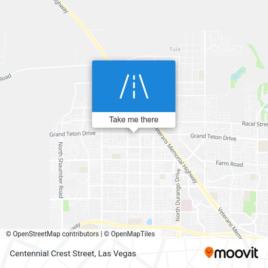 Centennial Crest Street map