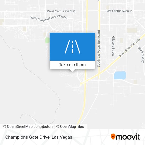Mapa de Champions Gate Drive