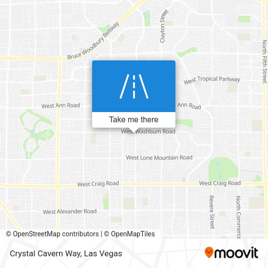 Crystal Cavern Way map