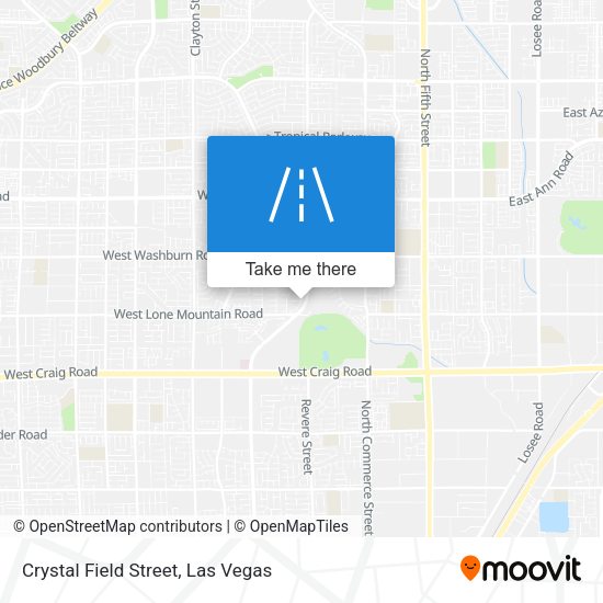 Crystal Field Street map