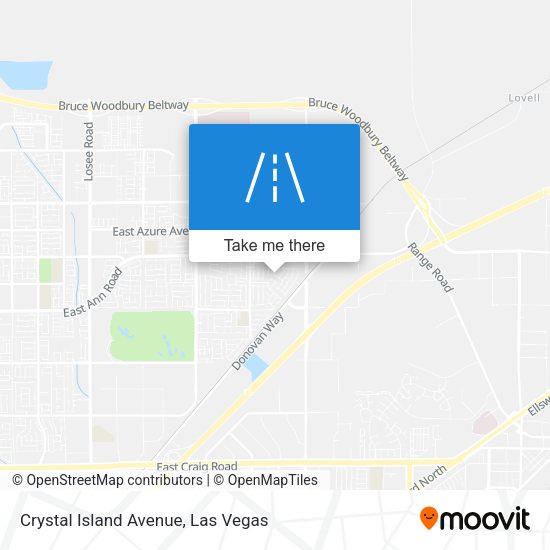 Crystal Island Avenue map