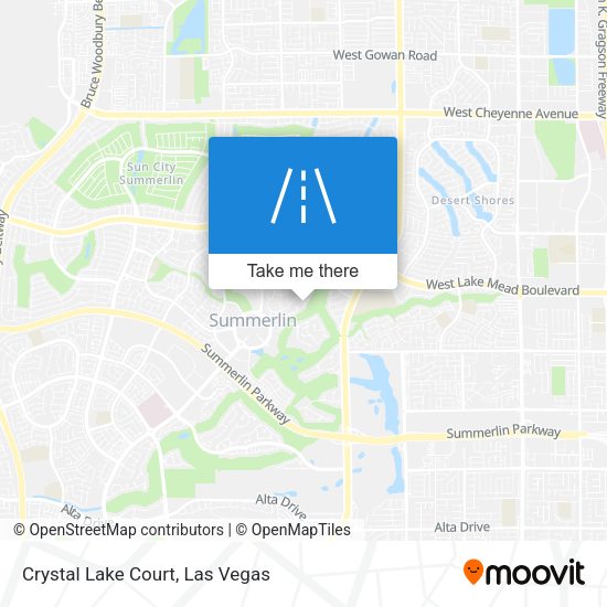 Crystal Lake Court map