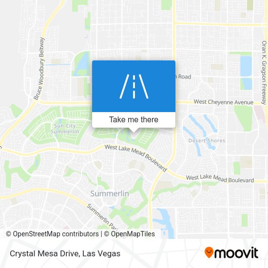 Mapa de Crystal Mesa Drive