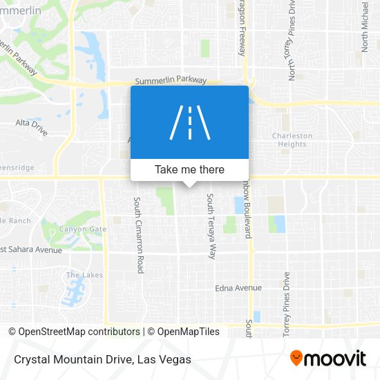 Crystal Mountain Drive map