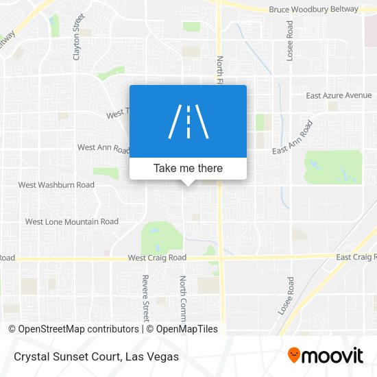 Crystal Sunset Court map