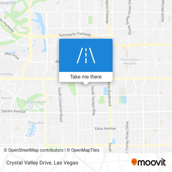 Crystal Valley Drive map