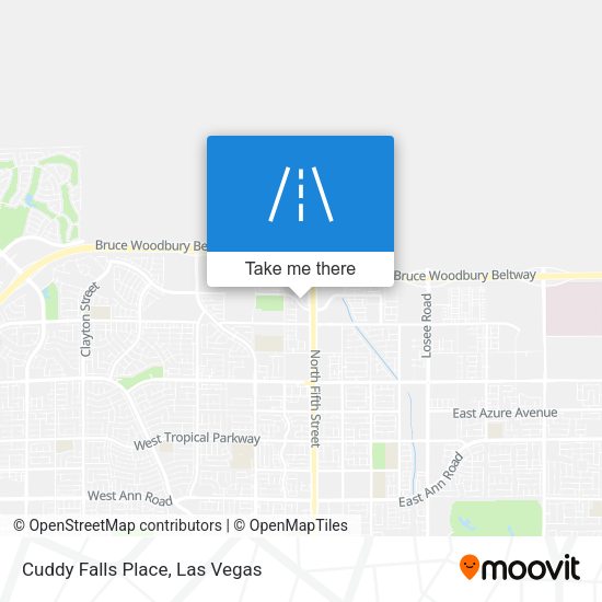 Mapa de Cuddy Falls Place