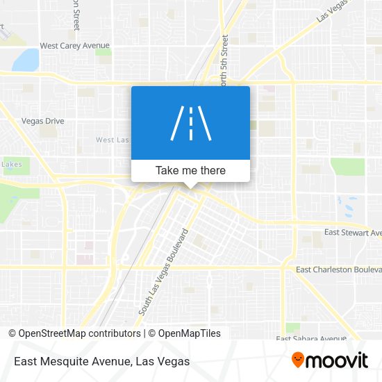 Mapa de East Mesquite Avenue