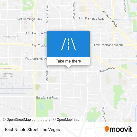 East Nicole Street map