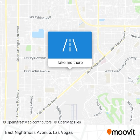 East Nightmoss Avenue map