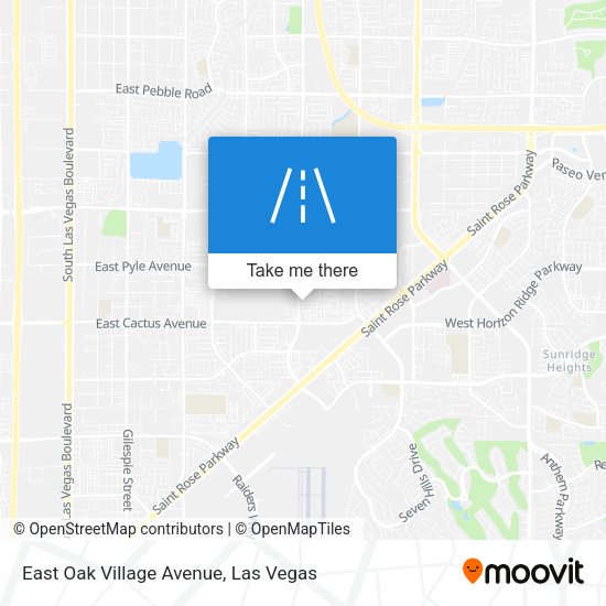 East Oak Village Avenue map
