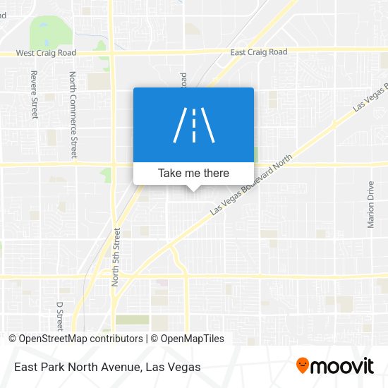 East Park North Avenue map