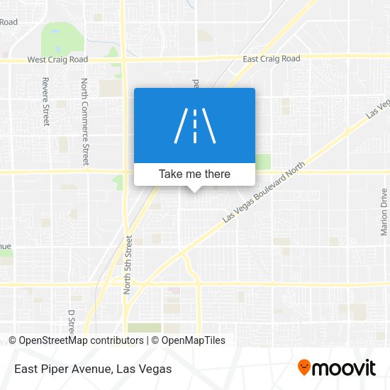 East Piper Avenue map