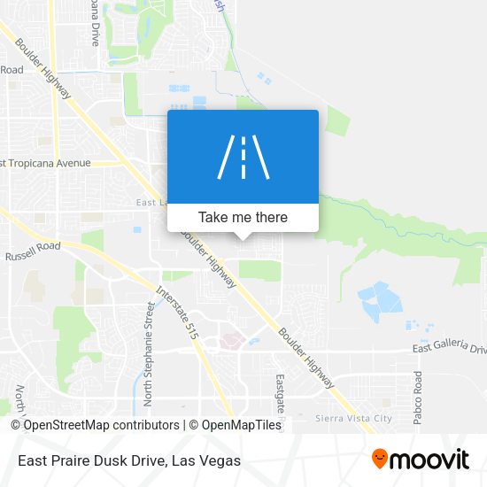 East Praire Dusk Drive map