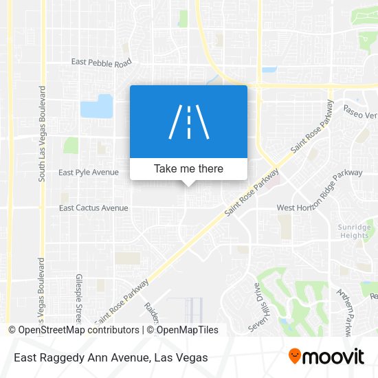 East Raggedy Ann Avenue map