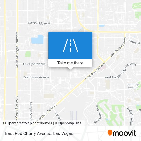 East Red Cherry Avenue map