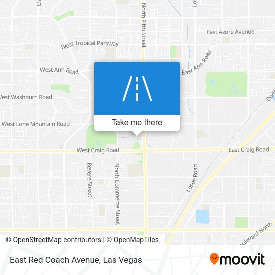 East Red Coach Avenue map