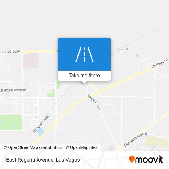 Mapa de East Regena Avenue